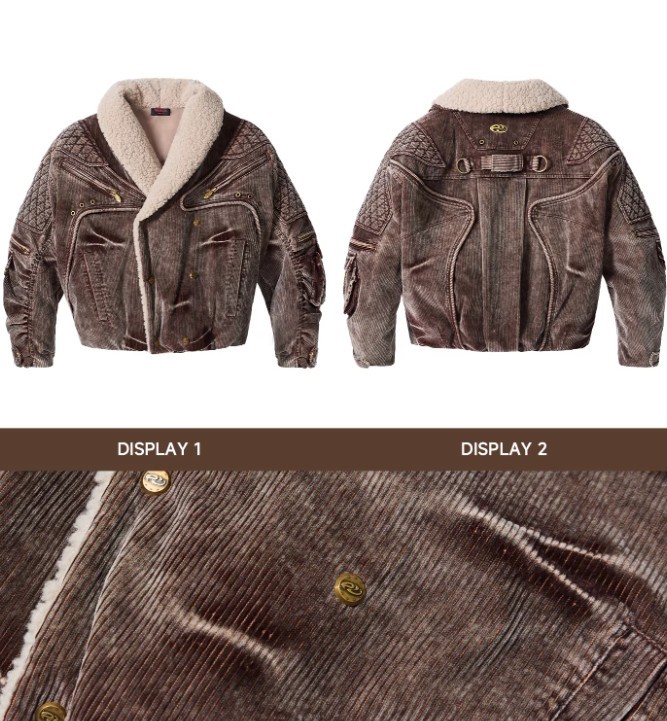 Corduroy Duck Down Jacket 6 Corduroy Duck Down Jacket - Image 6