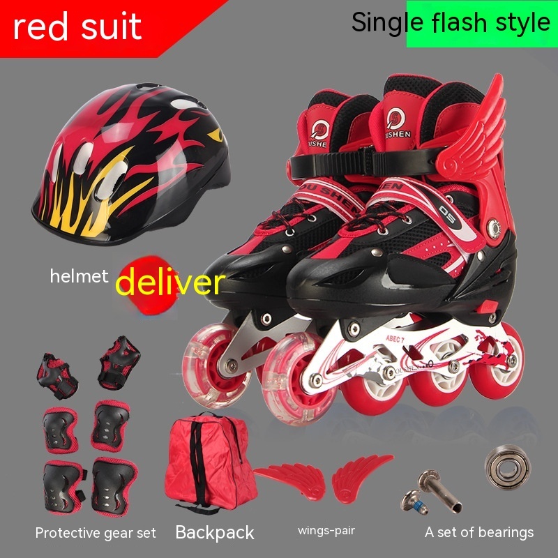 Single Wheel Adjustable Children's Roller Skates 6 Single Wheel Adjustable Children's Roller Skates - Image 6
