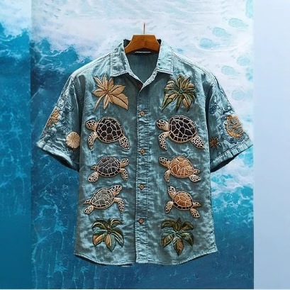 Retro style 3D Printed Short Sleeve Shirt 6 Retro style 3D Printed Short Sleeve Shirt - Image 6