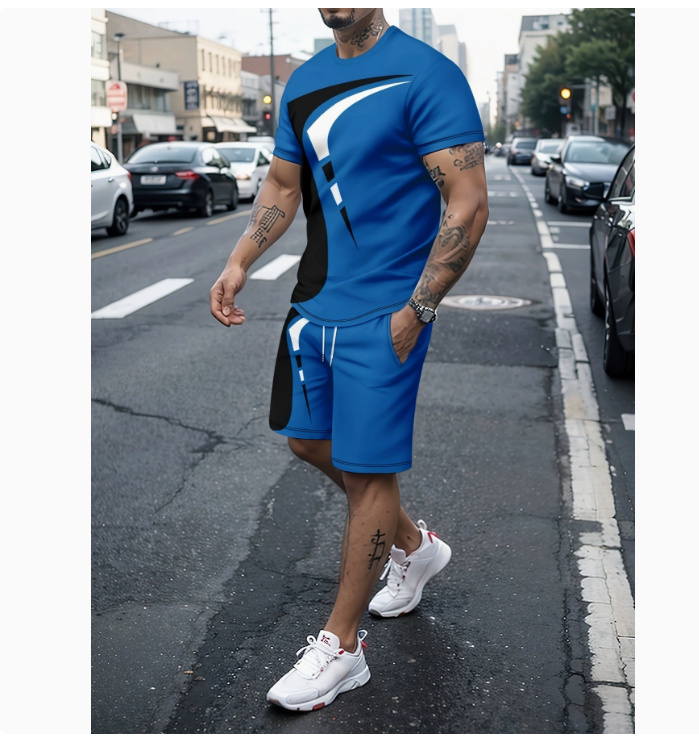 Men's Two-piece Printed Sportswear 4 Men's Two-piece Printed Sportswear - Image 4