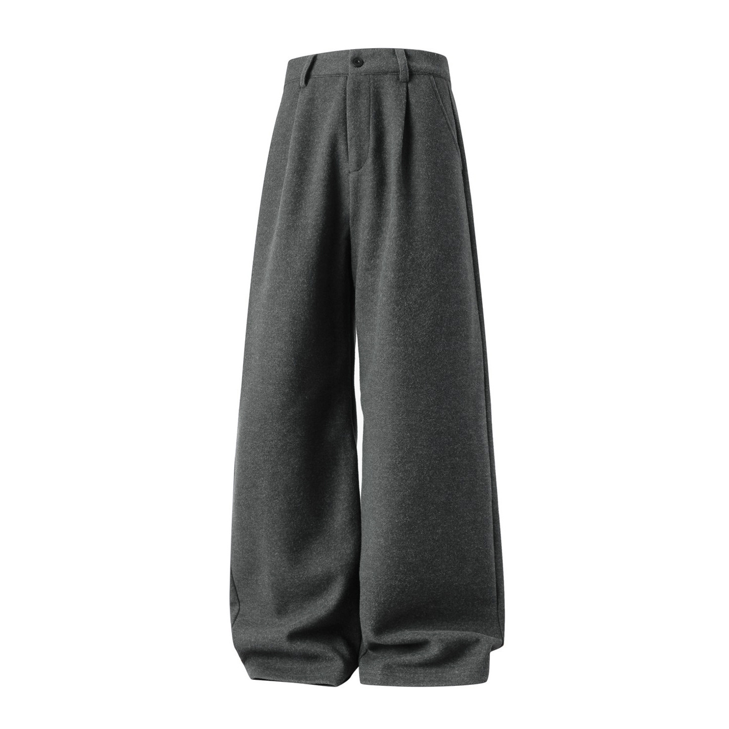 Wool Straight-leg Loose Pleated Casual Trousers 3 Wool Straight-leg Loose Pleated Casual Trousers - Image 3