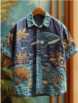 Retro style 3D Printed Short Sleeve Shirt 7 Retro style 3D Printed Short Sleeve Shirt - Image 7