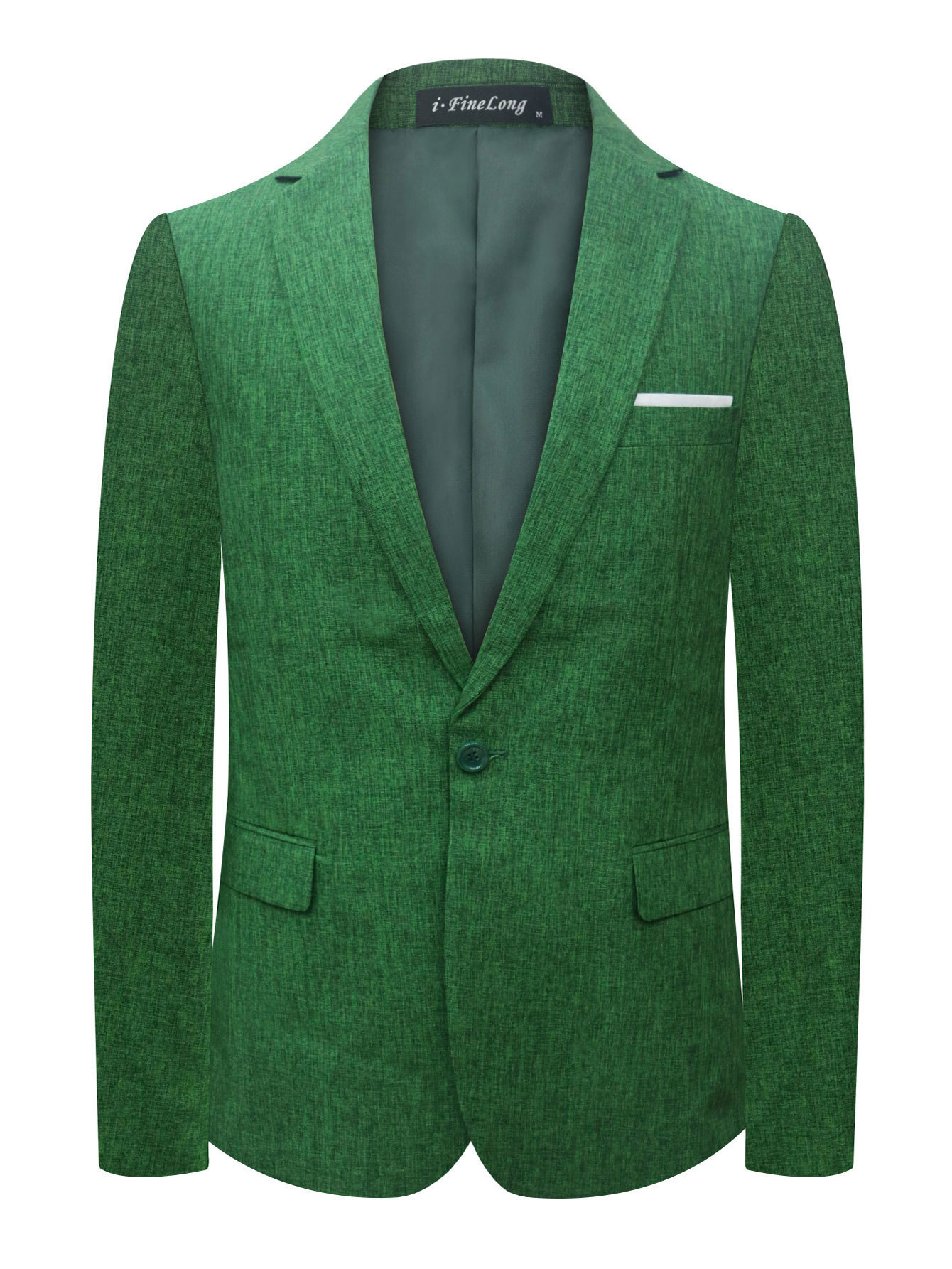 Men's Casual Solid Color Suit Jacket 4 Men's Casual Solid Color Suit Jacket - Image 4