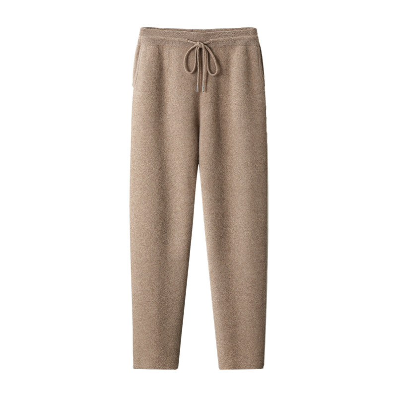 Cashmere Loose Knitted Casual Pants 3 Cashmere Loose Knitted Casual Pants - Image 3