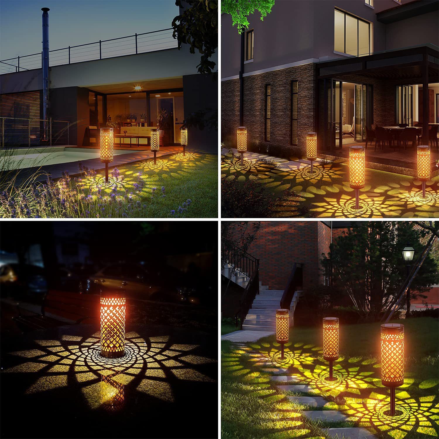 Metal Waterproof Solar-powered Lawn Lamps 6 Metal Waterproof Solar-powered Lawn Lamps - Image 6