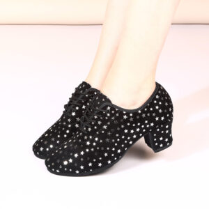 Outdoor Latin Dance Shoes With Fabric and Rubber Sole