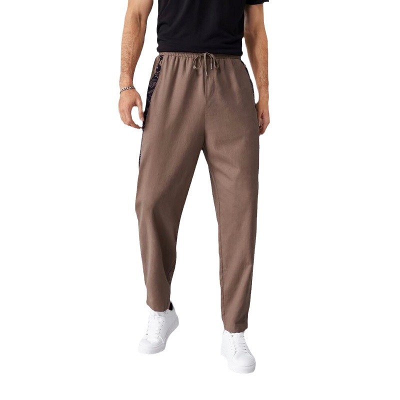 Solid-color Elastic Waist And Drawstring Pants 7 Solid-color Elastic Waist And Drawstring Pants - Image 7