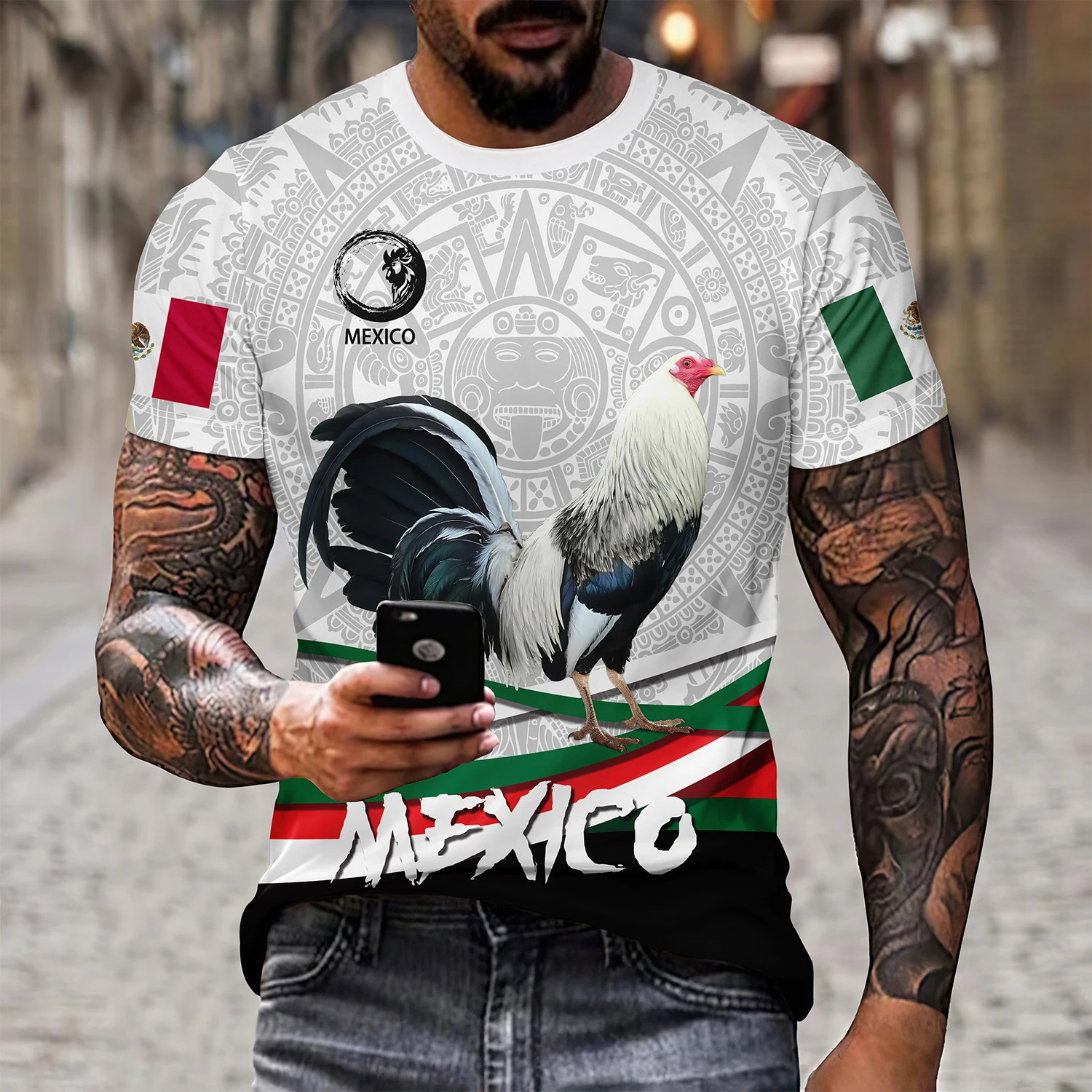 Round Neck Men's Short Sleeve T-shirt 2 Round Neck Men's Short Sleeve T-shirt - Image 2