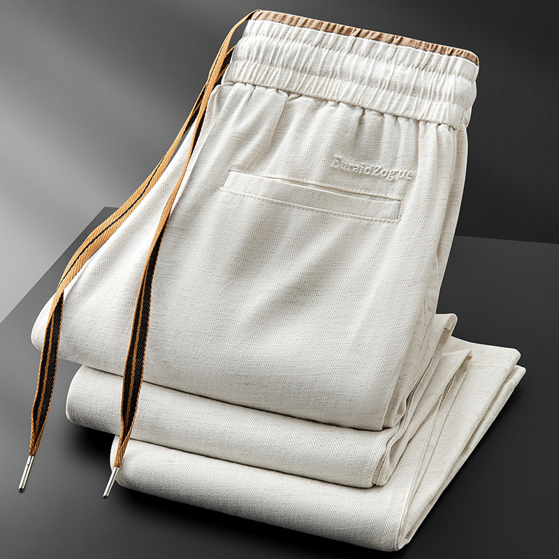 Men's Micro Wide Straight Breathable Sports Pants 6 Men's Micro Wide Straight Breathable Sports Pants - Image 6