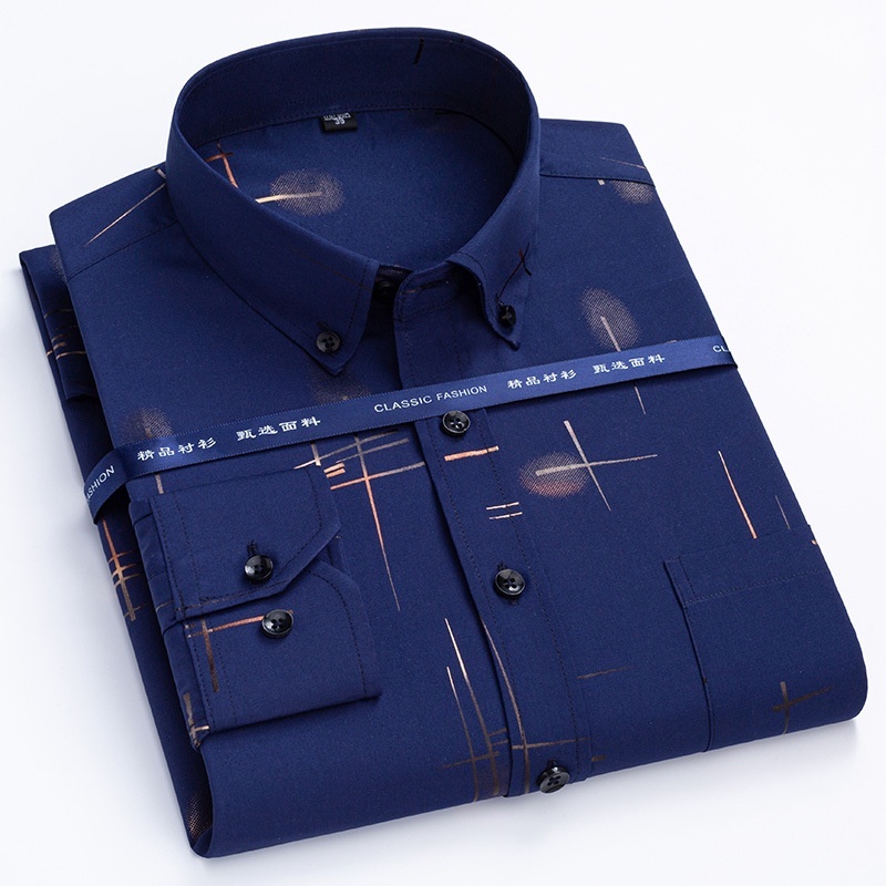 Men's Non-ironing, Anti-wrinkle, Plaid Shirt 10 Men's Non-ironing, Anti-wrinkle, Plaid Shirt - Image 10