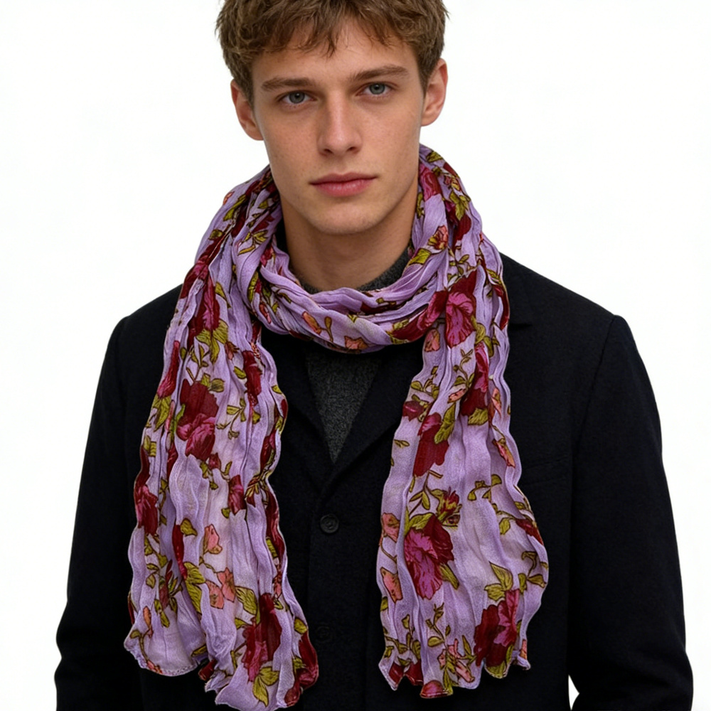 2pcs Polyester Scarf For Women & Men 1 2pcs Polyester Scarf For Women & Men
