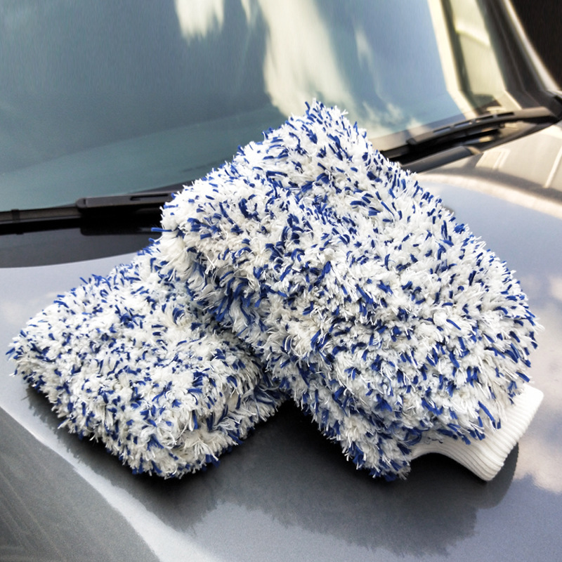 Large Coral Fleece Car Wash Glove 3 Large Coral Fleece Car Wash Glove - Image 3