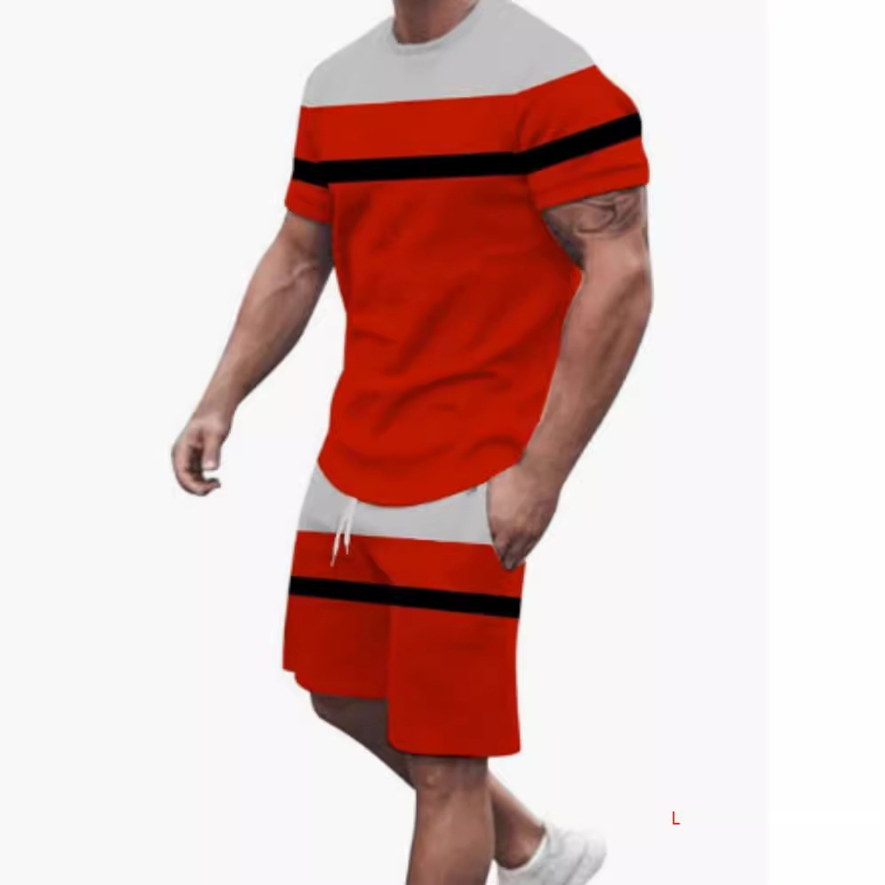 Men's Two-piece Printed Sportswear 3 Men's Two-piece Printed Sportswear - Image 3