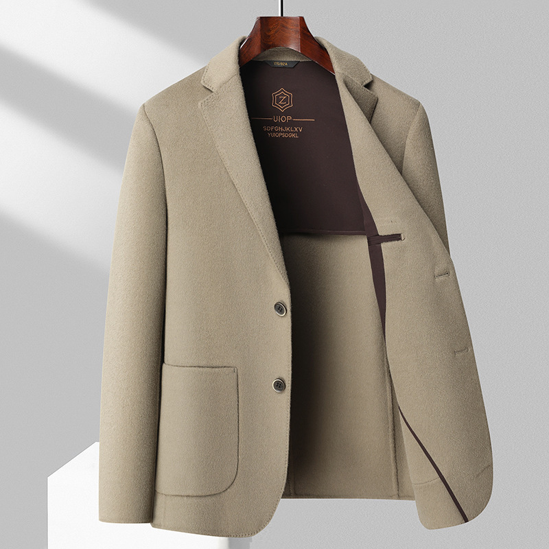 Simple Business-Casual Double-Faced Wool Coat 2 Simple Business-Casual Double-Faced Wool Coat - Image 2