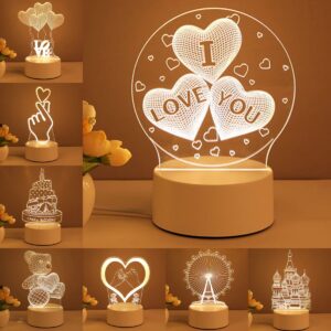 3D Neon Lamp Acrylic USB LED Night Lights