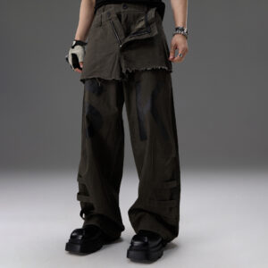 Two-piece Straight-leg Workwear Pants