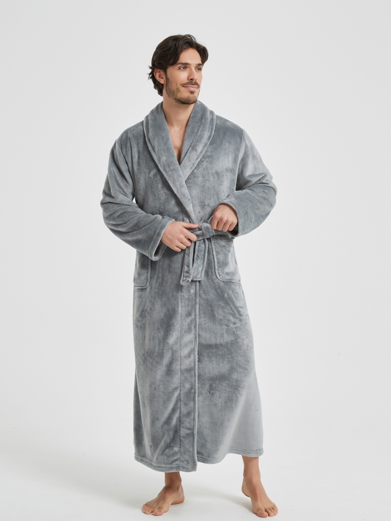 Flannel Men's Robe 3 Flannel Men's Robe - Image 3
