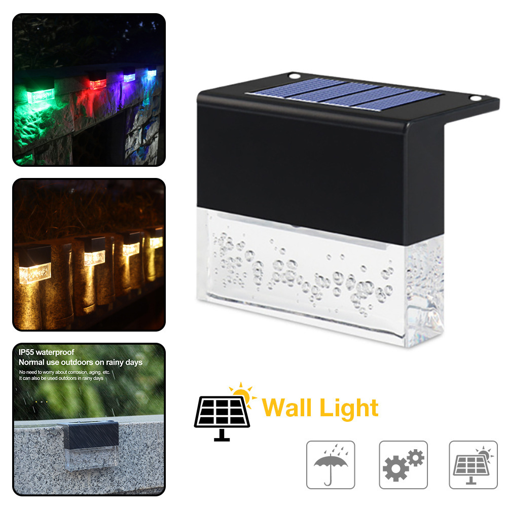 Waterproof New RGB LED Solar Light Step Fence Light 6 Waterproof New RGB LED Solar Light Step Fence Light - Image 6