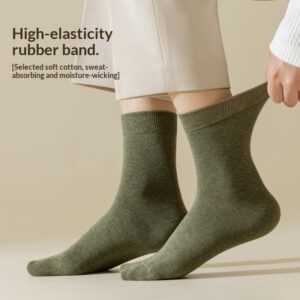 Men's Cotton Sweat-Absorbent Mid-Calf Socks