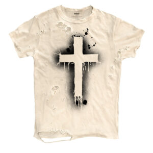 Short-sleeve T-shirt With A Cross Design Top