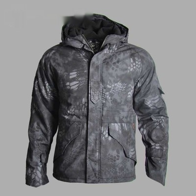 Men's Outdoor Tactical Camouflage Padded Windproof Hard shell Jacket 3 Men's Outdoor Tactical Camouflage Padded Windproof Hard shell Jacket - Image 3