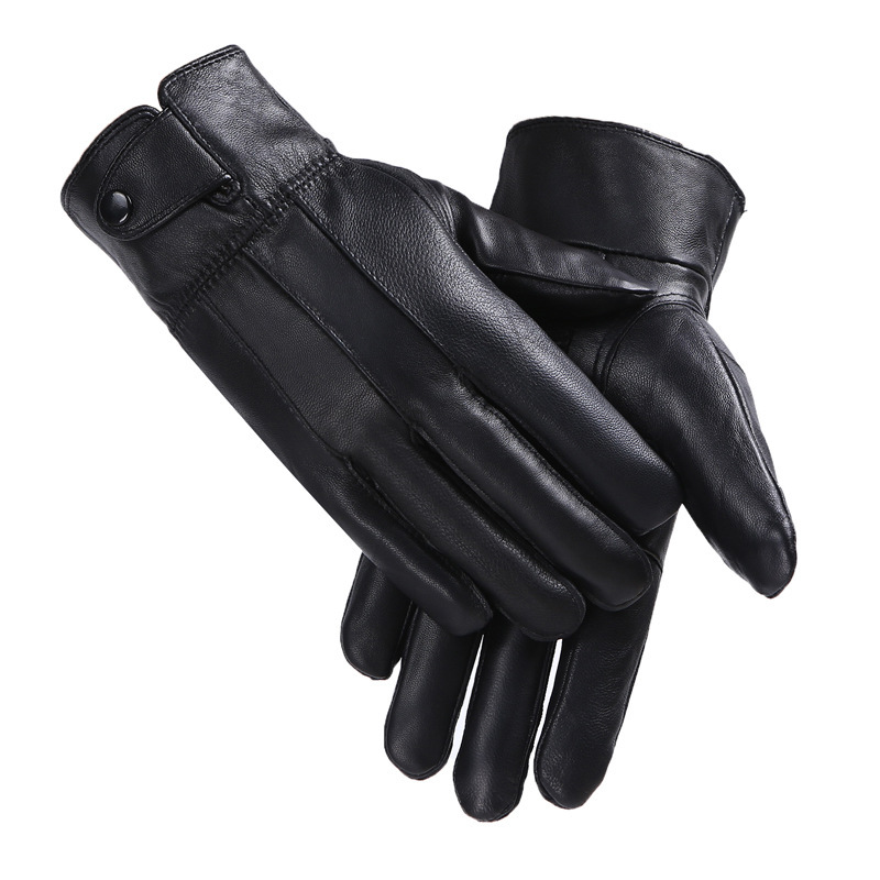 Fleece-lined Thickened Cold-resistant Windproof Sheepskin Mittens 4 Fleece-lined Thickened Cold-resistant Windproof Sheepskin Mittens - Image 4