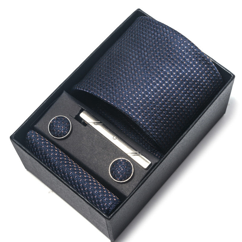 Men's Polyester Yarn-dyed Jacquard Formal Tie 8 Men's Polyester Yarn-dyed Jacquard Formal Tie - Image 8