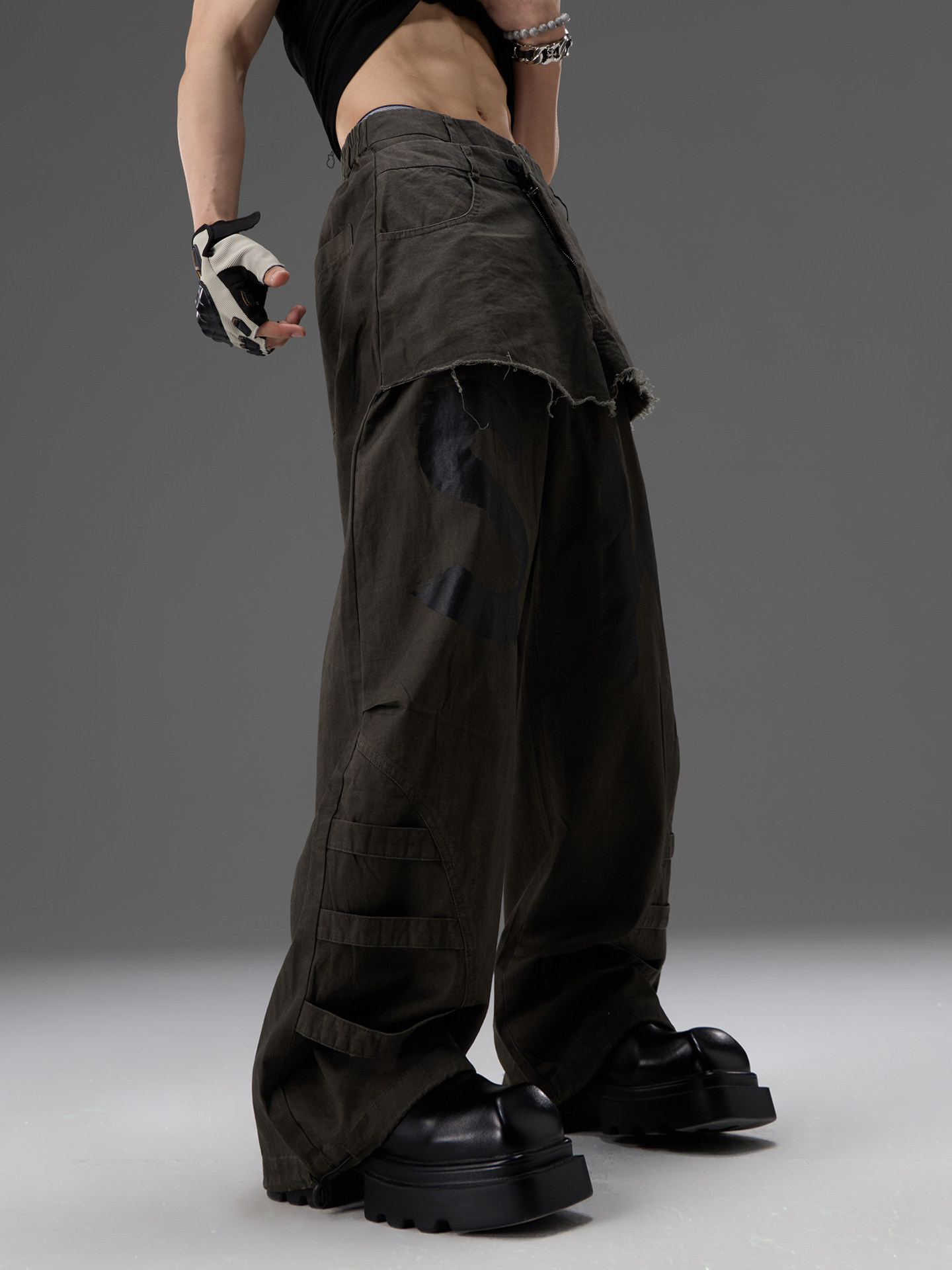 Two-piece Straight-leg Workwear Pants 2 Two-piece Straight-leg Workwear Pants - Image 2