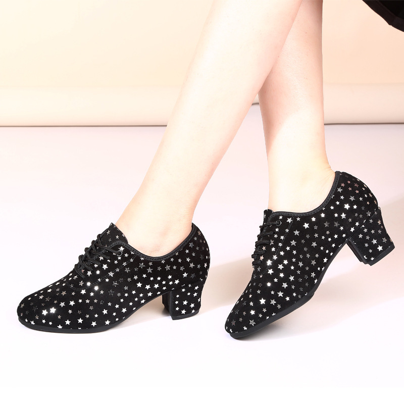 Outdoor Latin Dance Shoes With Fabric and Rubber Sole 5 Outdoor Latin Dance Shoes With Fabric and Rubber Sole - Image 5