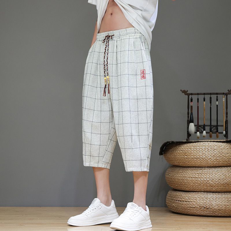 Plaid Cropped Harem Pants 3 Plaid Cropped Harem Pants - Image 3