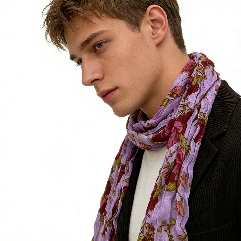 2pcs Polyester Scarf For Women & Men 4 2pcs Polyester Scarf For Women & Men - Image 4
