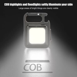 Mini Portable Flashlight Rechargeable Glare Keychain