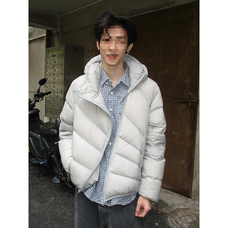 Mens Winter Thickened Warm Loose-Fit Coat With Diagonal Zipper 5 Mens Winter Thickened Warm Loose-Fit Coat With Diagonal Zipper - Image 5
