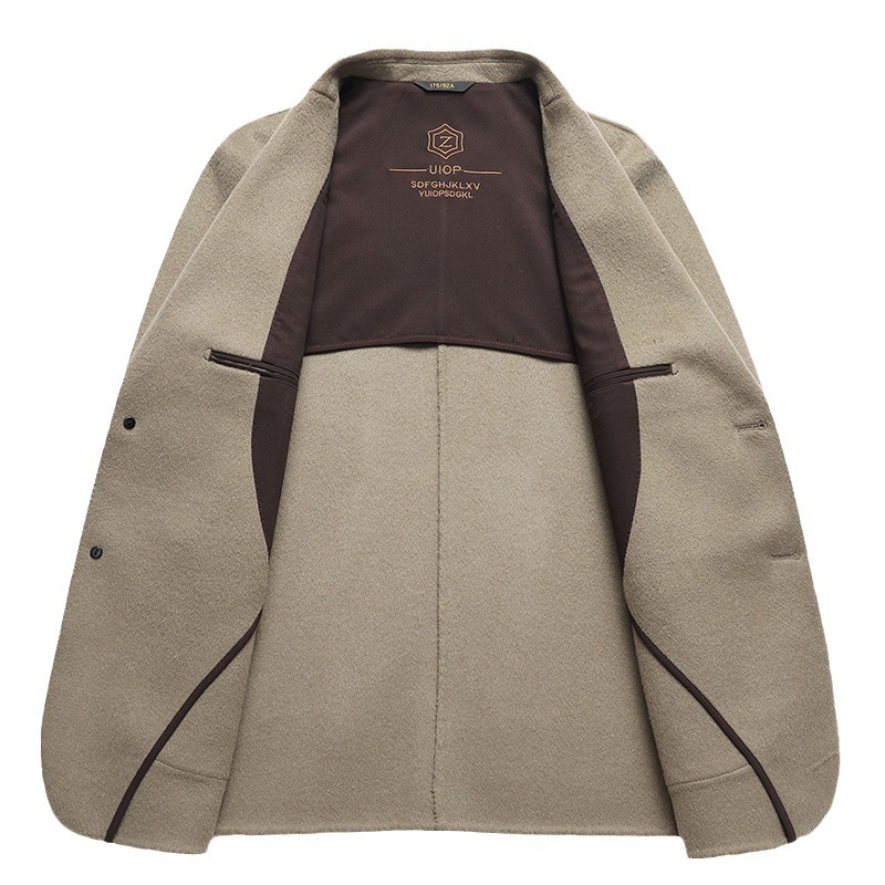 Simple Business-Casual Double-Faced Wool Coat 3 Simple Business-Casual Double-Faced Wool Coat - Image 3