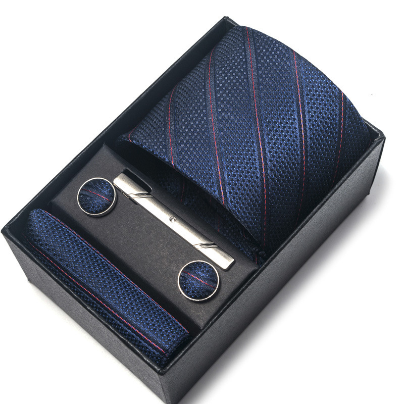 Men's Polyester Yarn-dyed Jacquard Formal Tie 3 Men's Polyester Yarn-dyed Jacquard Formal Tie - Image 3