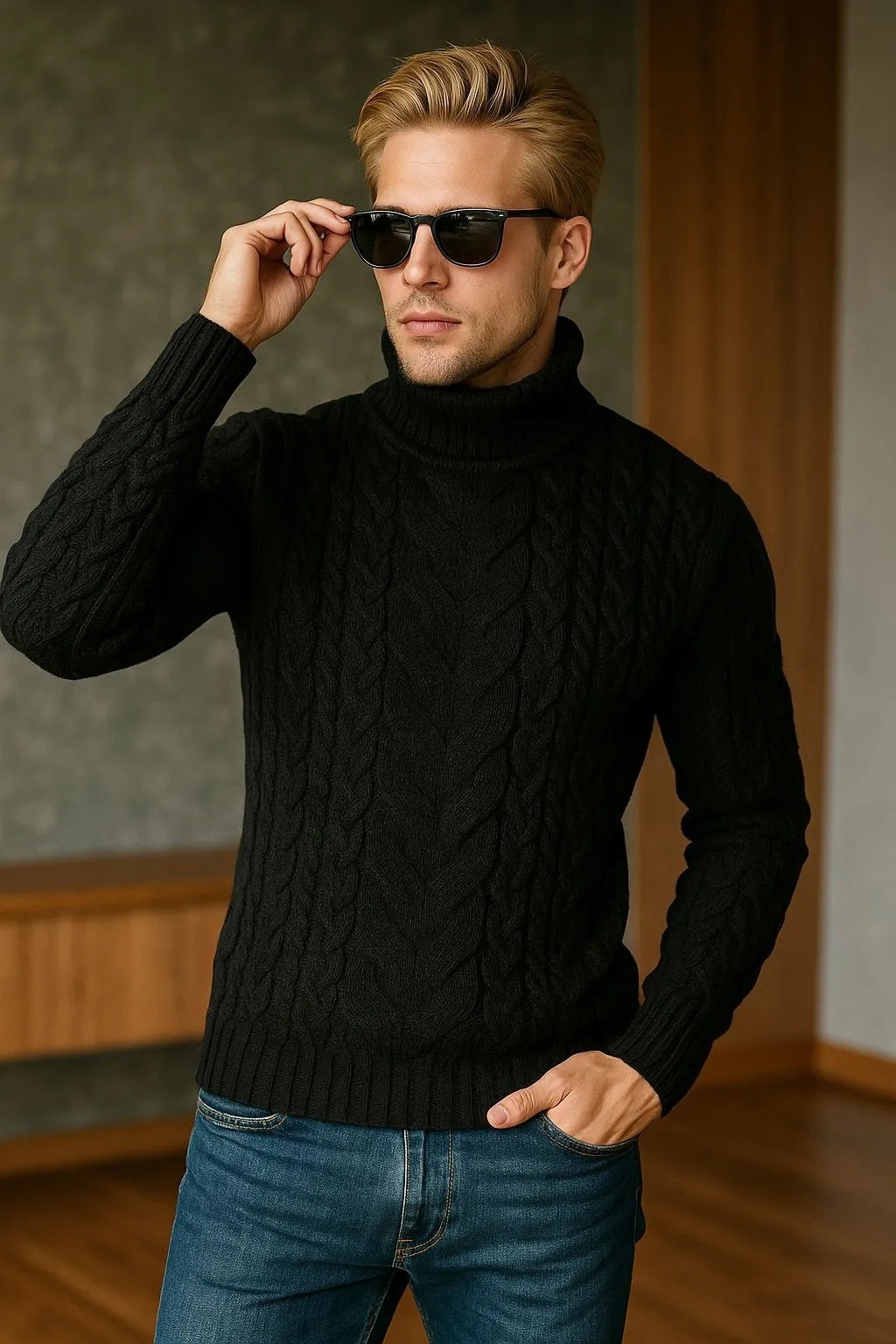 Men's Turtle neck Sweater 10 Men's Turtle neck Sweater - Image 10