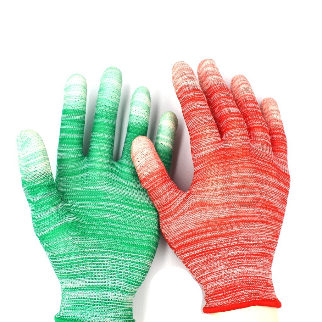 Colored Nylon PU-coated Safety Gloves 6 Colored Nylon PU-coated Safety Gloves - Image 6
