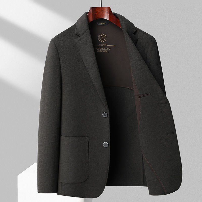 Simple Business-Casual Double-Faced Wool Coat 4 Simple Business-Casual Double-Faced Wool Coat - Image 4