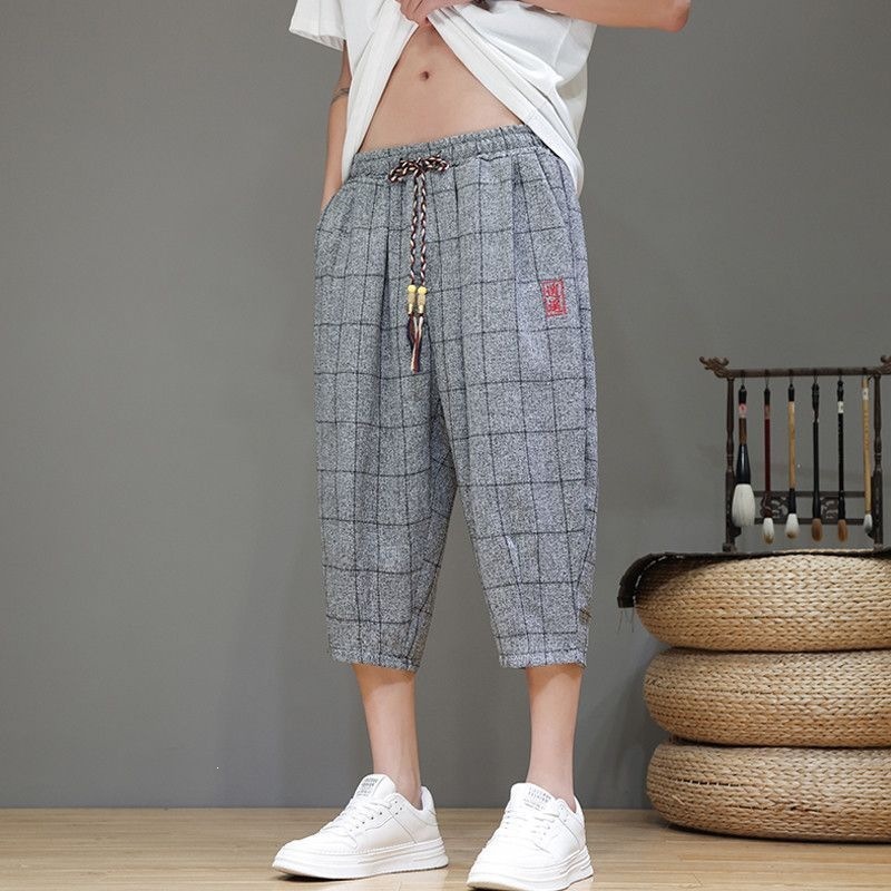 Plaid Cropped Harem Pants 8 Plaid Cropped Harem Pants - Image 8