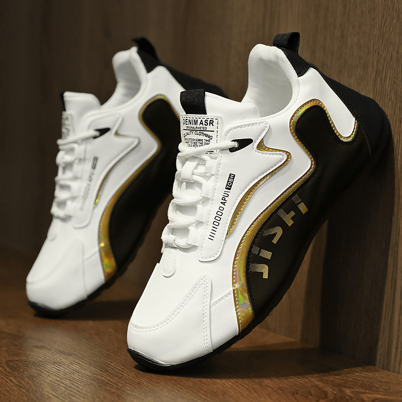 Color block Lace-up Breathable Sneakers For Men 6 Color block Lace-up Breathable Sneakers For Men - Image 6