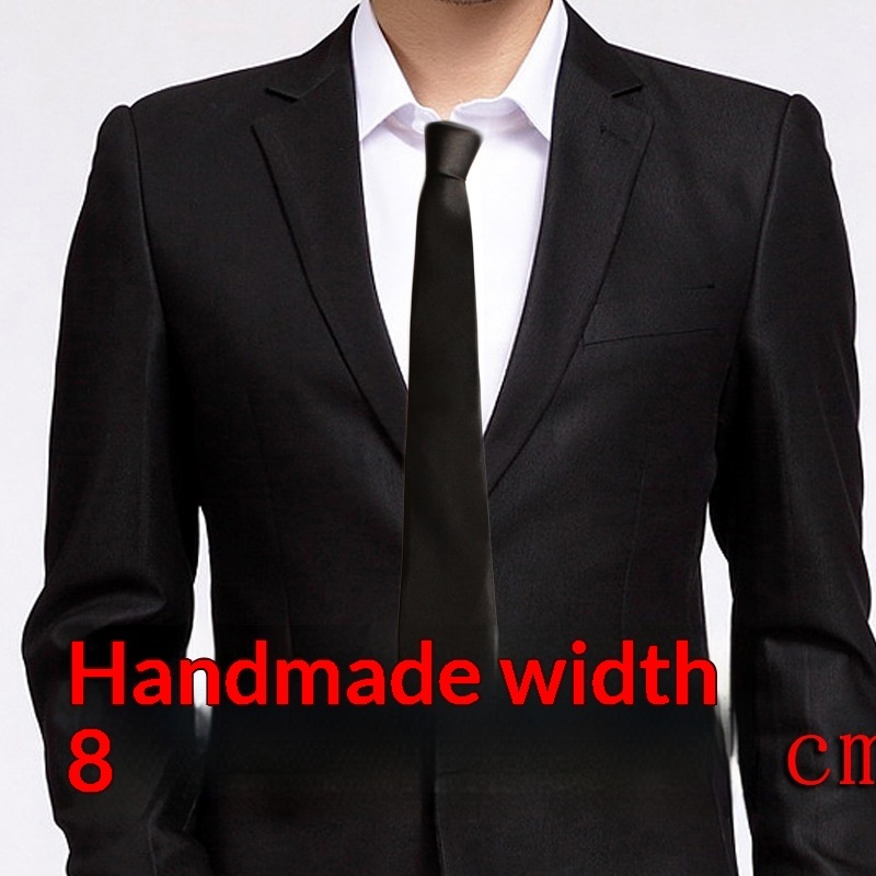 Men's Formal Slid-color Tie 2 Men's Formal Slid-color Tie - Image 2