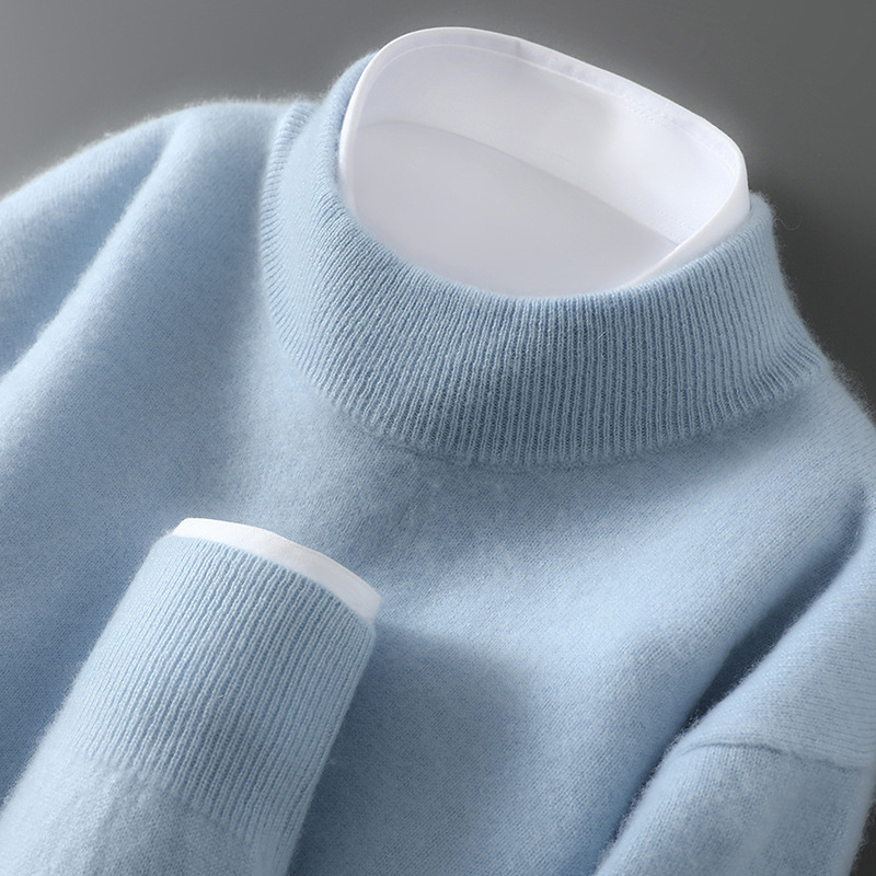 Men's Casual Loose-Fitting Cashmere Base-Layer Sweater 8 Men's Casual Loose-Fitting Cashmere Base-Layer Sweater - Image 8