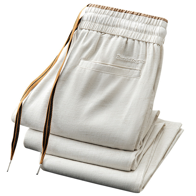 Men's Micro Wide Straight Breathable Sports Pants 2 Men's Micro Wide Straight Breathable Sports Pants - Image 2