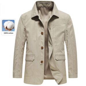 Button-up Casual Top Loose-fitting Jacket