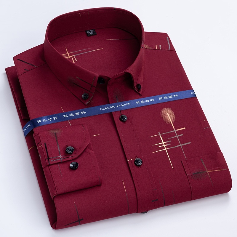 Men's Non-ironing, Anti-wrinkle, Plaid Shirt 9 Men's Non-ironing, Anti-wrinkle, Plaid Shirt - Image 9