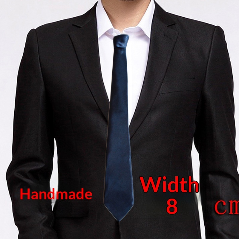 Men's Formal Slid-color Tie 6 Men's Formal Slid-color Tie - Image 6