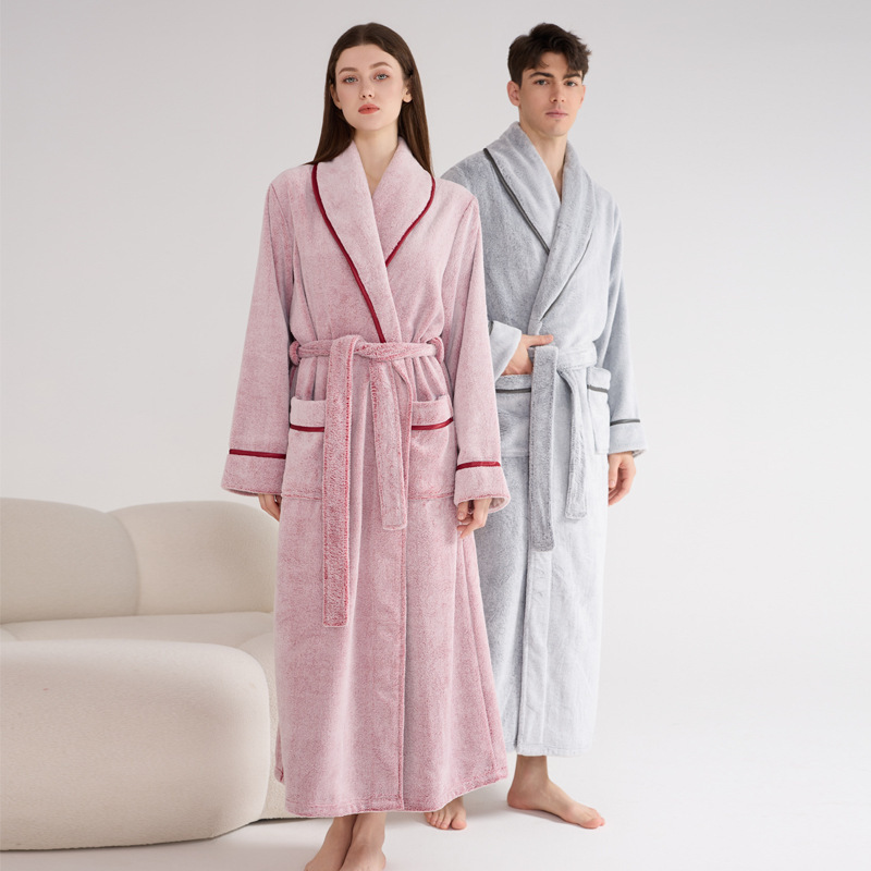Thick Flannel Night-robe 1 Thick Flannel Night-robe