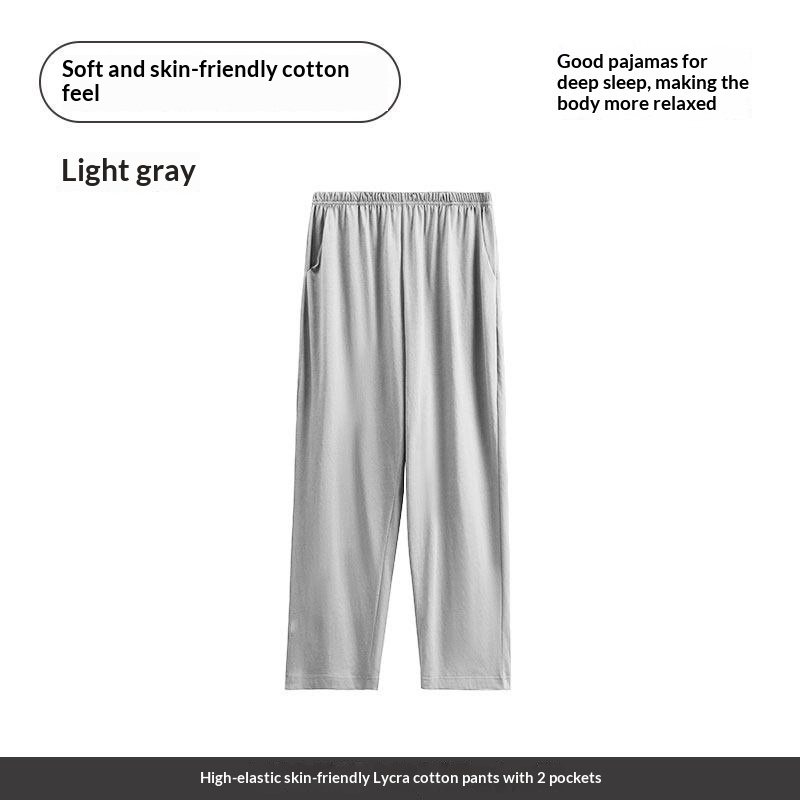 Cotton Loose And Comfortable Men's Sleeping Pants 7 Cotton Loose And Comfortable Men's Sleeping Pants - Image 7