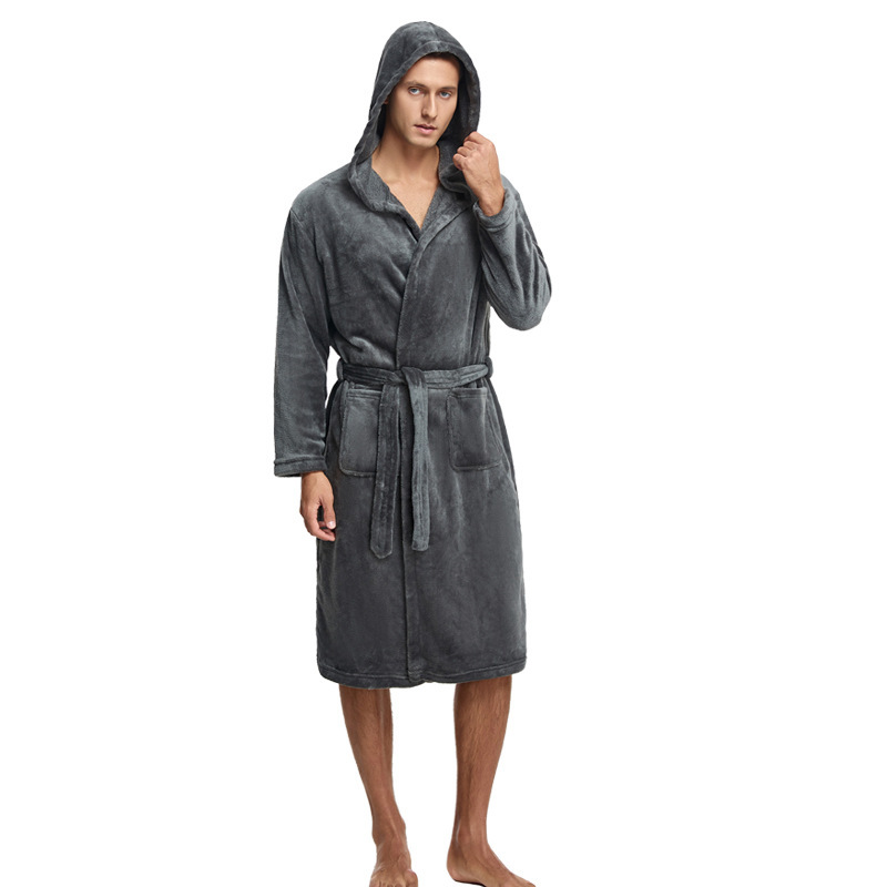 Couple Hooded Flannel Robes 3 Couple Hooded Flannel Robes - Image 3