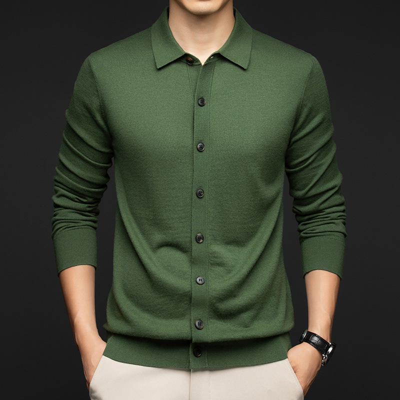 Men's Solid-color Wool Sweater 1 Men's Solid-color Wool Sweater